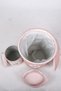 Shems Powder 6 Piece French Lace Bathroom Dirty Laundry Basket and Toilet Set - 2