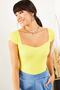 Women's Yellow Collar Detailed Knitwear Blouse BLZ-19001348 - 5