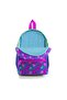 Little Nest Backpack Lavender Pink Heart Patterned Two Compartments 23327 - 4