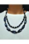 Onyx Sodalite Evil Eye Protection and Stability Necklace Bracelet Set