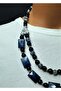 Onyx Sodalite Evil Eye Protection and Stability Necklace Bracelet Set - 3