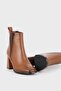 Women's Tan Genuine Leather Chelsea Boots & Booties, Size 35-41 - 3