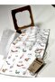 Set of 6 Crochet Embroidered Squirrel Printed Cotton Baby Wipes