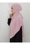 Souffle Ready Tied Large Scarf Suitable for Hijap Hajj Umrah Sandy Fabric Powder - 4