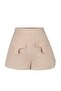 Beige Cotton Beach Shorts & Bermudas - Woven Accessories Tbess23Sr00026 - 6