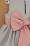 Gray Pink Bow Girl's Tutu Dress Bandana Set 1-10 Years - 3