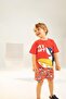 Baby Boy Crew Neck Animal Patterned Combed Cotton Short Sleeve T-Shirt - 2