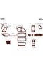 Meriç ®   Citroen Xsara 1 Front Glove Box Trim Mahogany 17 Pieces 1997-1999