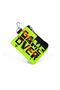 Kids Black Neon Yellow Game Over Patterned Coin Purse 21828 - 3