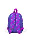 Little Nest Backpack Lavender Pink Heart Patterned Two Compartments 23327 - 3