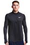 قميص التدريب Dri-fit Element Running نصف سحاب أسود للرجال