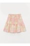 Lcw Kids Crew Neck Printed Short Sleeve Girl's Blouse and Skirt - 3