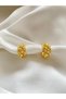Women's Gold Spiral Earrings - 3