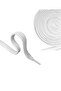 White Thick Woven Shoelaces, Sport Basic Laces, 120 Cm (1 PAIR) - 2
