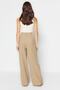 Khaki Ironed Wide Leg Woven Fabric Trousers TWOSS23PL00326 - 7