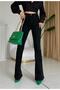 Defne Black Flare Leg Flare Jean Women's Tooarlayer Power Lycra Collector