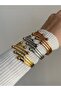 Steel Gold Heeled Olivia Handcuffs - Does not blacken- - 4