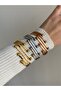 Steel Gold Heeled Olivia Handcuffs - Does not blacken- - 5