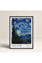 Framed Vincent Vangogh Starry Night 30X40Cm 40X60Cm 50X70Cm Black and White Wooden Framed Vangogh01