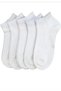 Pack of 5 Unisex Women's Men's Sports White Booties Socks - 4
