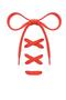 Orange (DARK) Color Thick Woven Shoelaces, Laces - 120 Cm (1 PAIR)