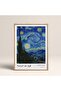 Framed Vincent Vangogh Starry Night 30X40Cm 40X60Cm 50X70Cm Black and White Wooden Framed Vangogh01