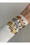 Steel Gold Heeled Olivia Handcuffs - Does not blacken- - 3