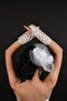 Polka Dot Bridal Voilet and Lace Bridal Gloves - 6