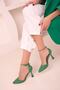 Green Women's Classic Heeled Shoes 17865