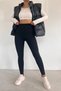 Women &Apos; S Leggings with High Waist Corset and Lycra in Black - Gathering and Not Showing Underwear - 7