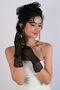 Polka Dot Bridal Hat and Ribbon Bridal Gloves