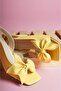 Yellow Bow Heeled Sandals - 2