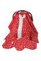 Stroller Cover, Stroller Sheet, Orthopedic Stroller Cushion Set of 3 Red BRIM COLLECTION
