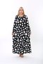 Women's Plus Size Long Sleeve Viscose Combed Cotton Hijab Suitable Long Maxi Dress