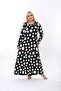 Women's Plus Size Long Sleeve Viscose Combed Cotton Hijab Suitable Long Maxi Dress - 5