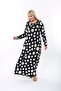 Women's Plus Size Long Sleeve Viscose Combed Cotton Hijab Suitable Long Maxi Dress - 6