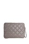 Quilted Laptop Bag and Portfolio Mink - 3