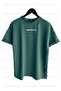 Brooklyn Printed Unisex Petrol Green-dark blue-beige (loose Fit) Oversize 3-Piece T-shirt Pack - 3