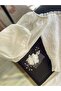 White Flower Crystal Hairpin Bridal Hair Accessory - 5
