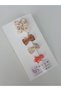 Girl's Baby Buckle Set, Bow and Transparent Buckle, 4 Pieces Red Cream Brown