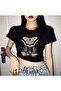 Butterfly Printed Crop Top T-Shirt - 2