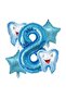 Tooth Wheat Balloon Set My First Teeth Foil Balloon Set Concept Birthday Set Age Balloon