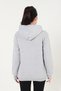 Gri Kapüşonlu Fermuarlı Sweatshirt - 8