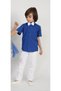 Boy's Short Sleeve Linen Solid Color Shirt