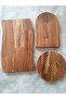 Serving Plate Dinner Plate Wooden Presentation Board 3 Piece Set - 2