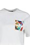 Ecru 100% Thick Cotton Printed Relaxed/Loose Fit Comfortable Cut Crop Knitted T-Shirt Twoss23Ts00369 - 7