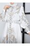 Atlas Fabric Floral Print Dress - 8