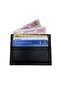Ultra Thin Genuine Leather Credit Card Holder - Slim Card Holder - 6 Card Capacity - Card Holder with Money Compartment