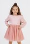 4-9 Years Balloon Sleeve Girl's Tutu Dress - 2