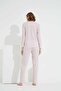 Pink Stripe Patterned Knitted Pajama Set - 3